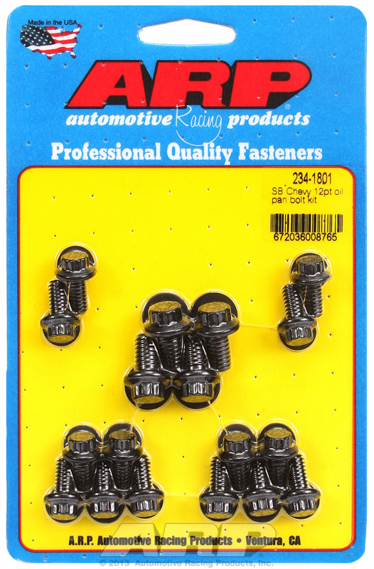 ARP fasteners Oil Pan Bolt Kit, 12-Point Black Oxide AR234-1801