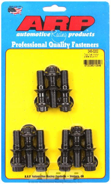 ARP fasteners Bellhousing Stud Kit, 12-Point Nut Black Oxide AR245-0202