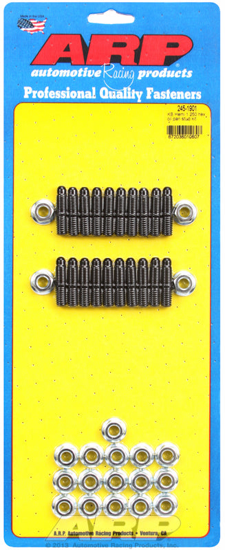 ARP fasteners Oil Pan Stud Kit, Hex Head Black Oxide AR245-1901