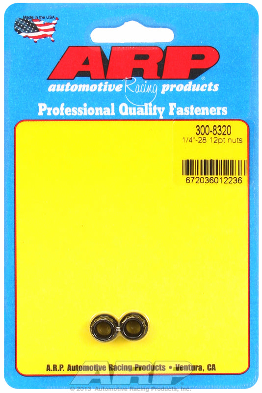 ARP fasteners 12-Point Nut, Chrome Moly Black Oxide AR300-8320
