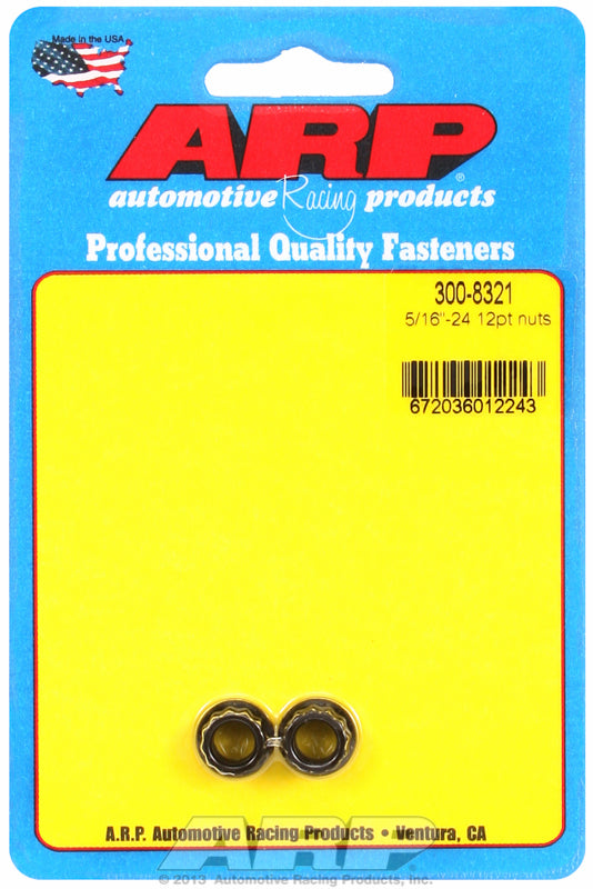 ARP fasteners 12-Point Nut, Chrome Moly Black Oxide AR300-8321