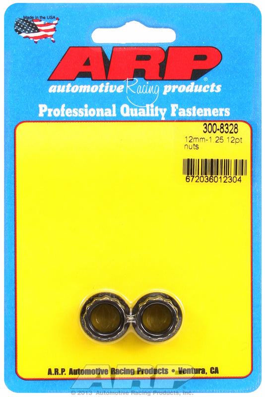 ARP fasteners 12-Point Nut, Chrome Moly Black Oxide AR300-8328