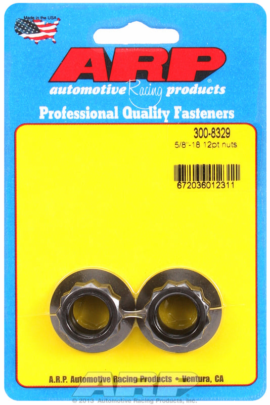 ARP fasteners 12-Point Nut, Chrome Moly Black Oxide AR300-8329