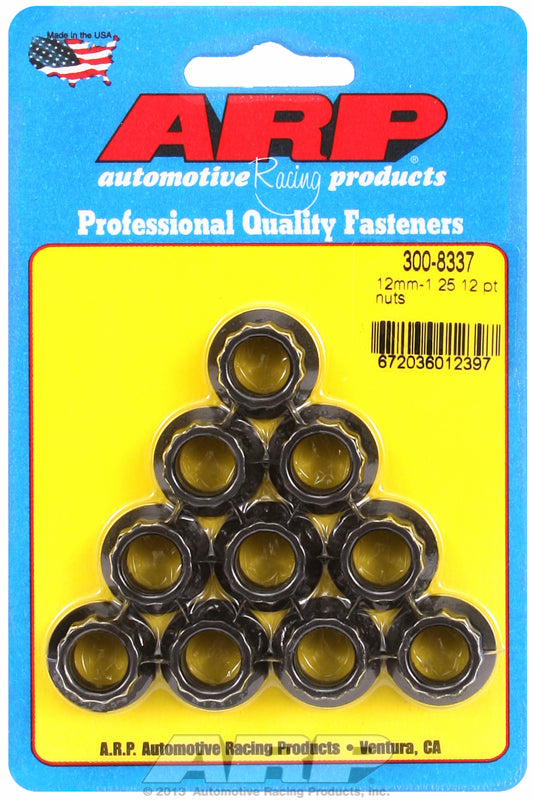 ARP fasteners 12-Point Nut, Chrome Moly Black Oxide AR300-8337