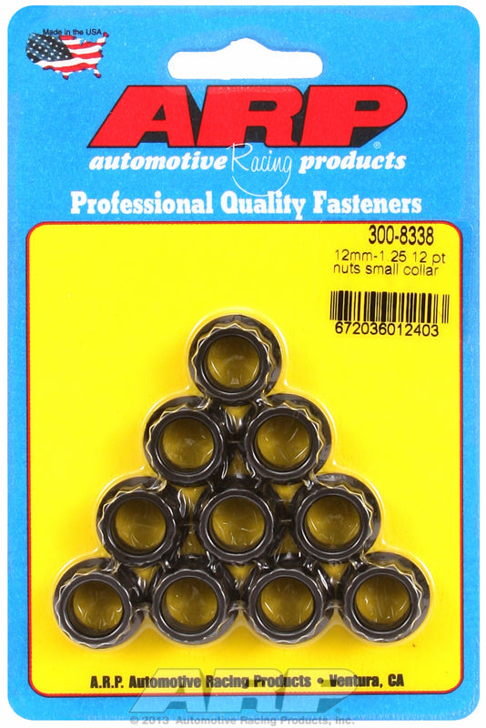 ARP fasteners 12-Point Nut, Chrome Moly Black Oxide AR300-8338