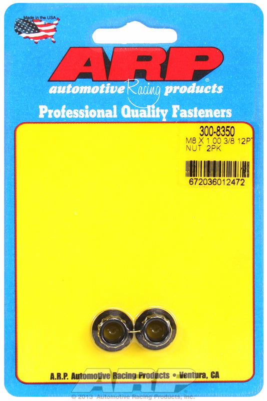 ARP fasteners 12-Point Nut, Chrome Moly Black Oxide AR300-8350