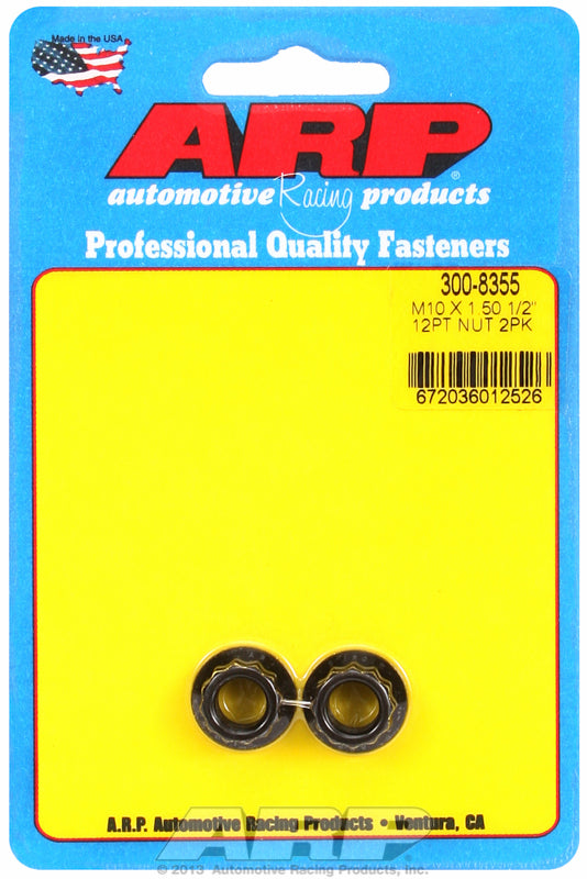 ARP fasteners 12-Point Nut, Chrome Moly Black Oxide AR300-8355