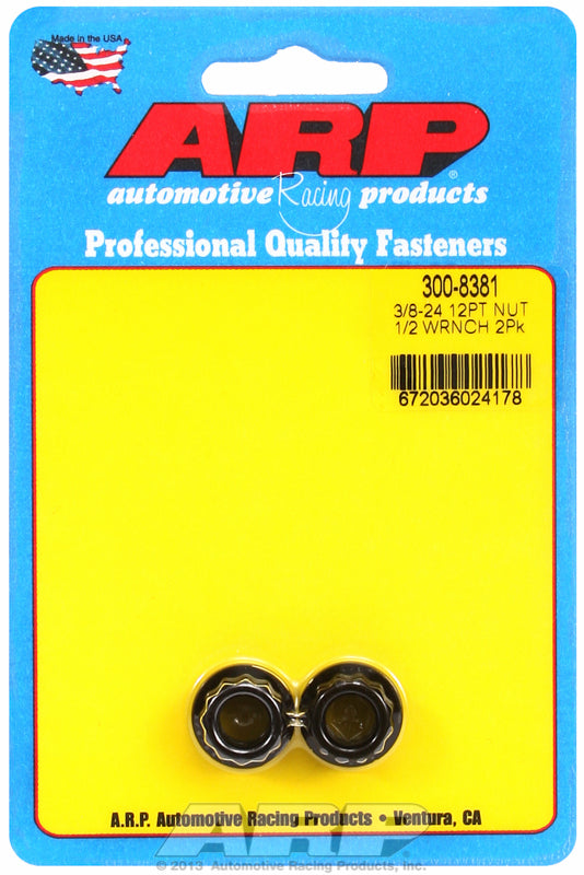 ARP fasteners 12-Point Nut, Chrome Moly Black Oxide AR300-8381