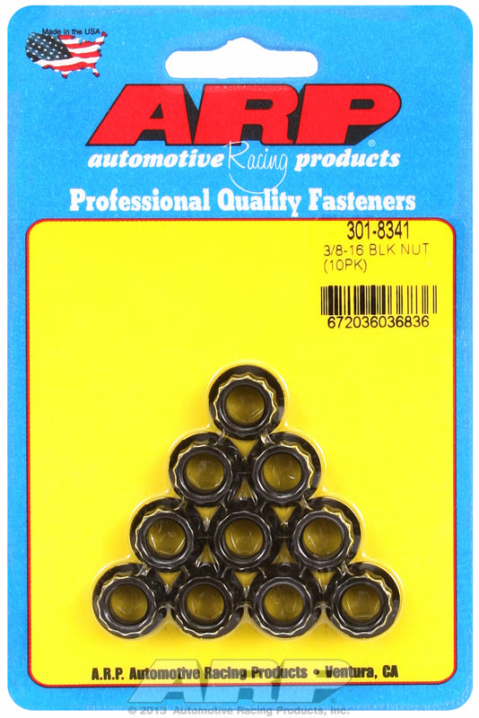 ARP fasteners 12-Point Nut, Chrome Moly Black Oxide AR301-8341