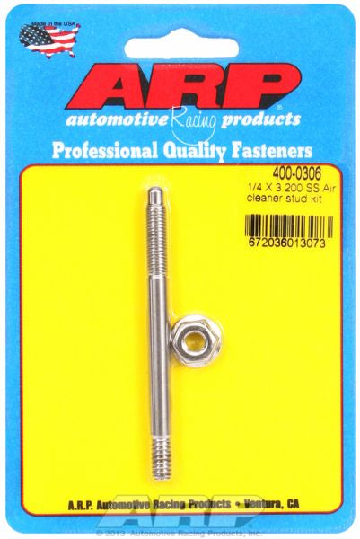 CLEARANCE ARP fasteners S/S Air Cleaner Stud Kit AR400-0306