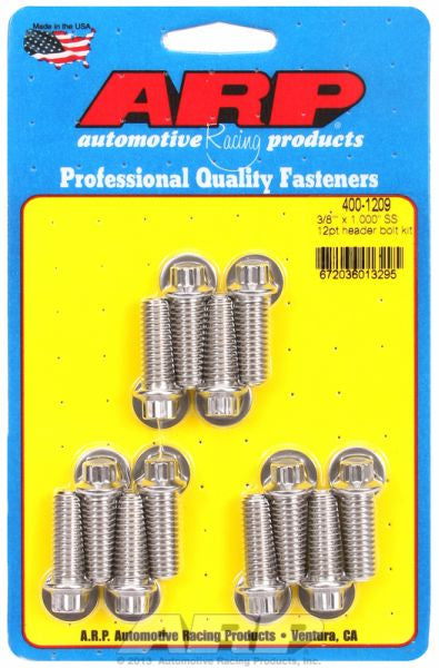 ARP fasteners Exhaust Header Bolt Kit, 12-Point S/S AR400-1209