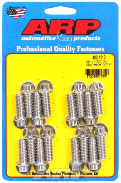 ARP fasteners Exhaust Header Bolt Kit, 12-Point S/S AR400-1210