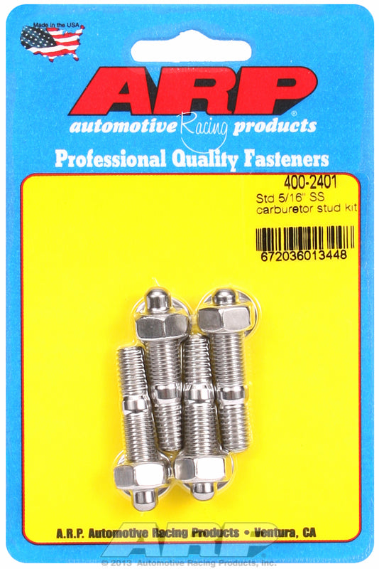 ARP fasteners Carburettor Stud Kit, Hex Nut S/S AR400-2401