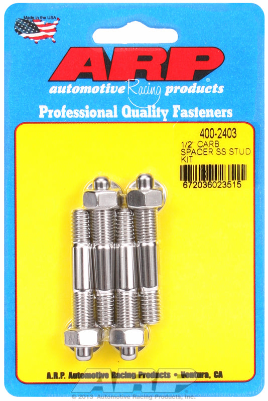 ARP fasteners Carburettor Stud Kit, Hex Nut S/S AR400-2403