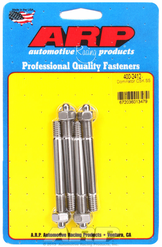 ARP fasteners Carburettor Stud Kit, Hex Nut S/S AR400-2412