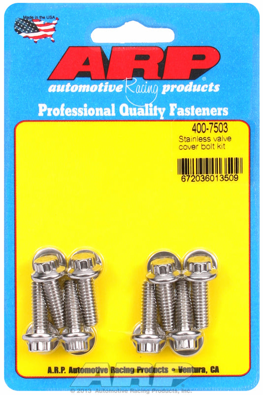 ARP fasteners Valve Cover Bolt Kit, 12-Point Head S/S AR400-7503