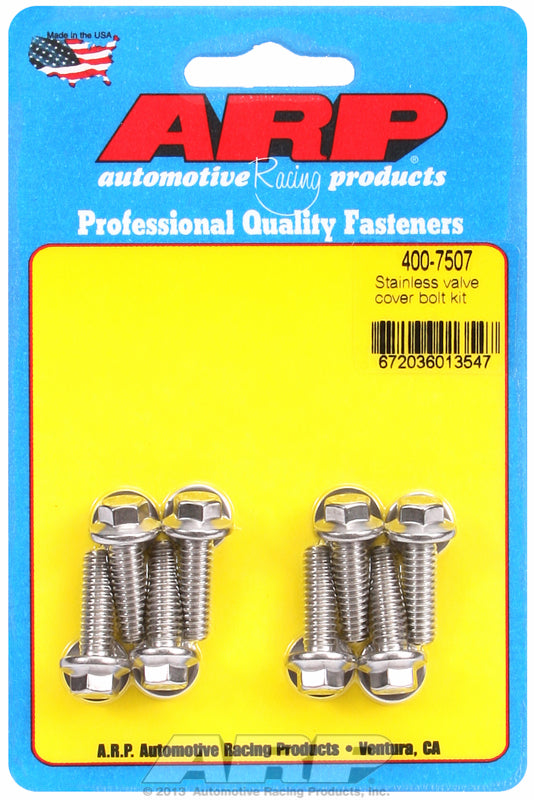 ARP fasteners Valve Cover Bolt Kit, Hex Head S/S AR400-7507