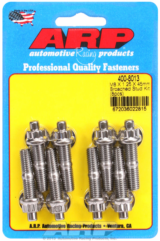ARP fasteners Accessory Stud Kit, 12-Point Nut S/S AR400-8013