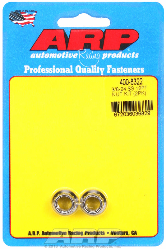 ARP fasteners 12-Point Nut, Polished S/S AR400-8322