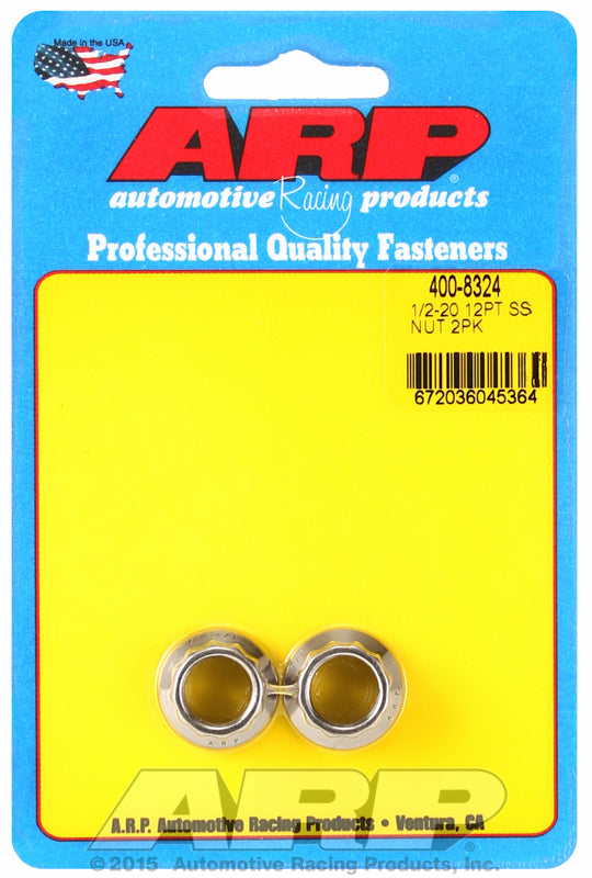 ARP fasteners 12-Point Nut, Polished S/S AR400-8324