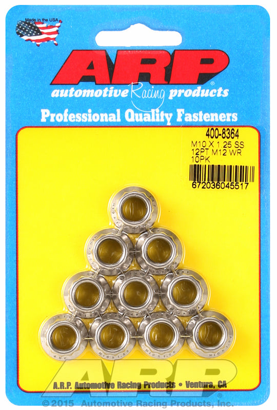 ARP fasteners 12-Point Nut, Polished S/S AR400-8364