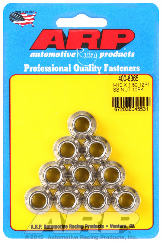 ARP fasteners 12-Point Nut, Polished S/S AR400-8365