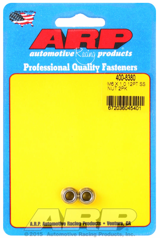 ARP fasteners 12-Point Nut, Polished S/S AR400-8380