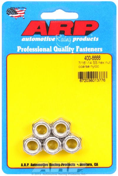 ARP fasteners S/S Hex Nyloc Nuts AR400-8666