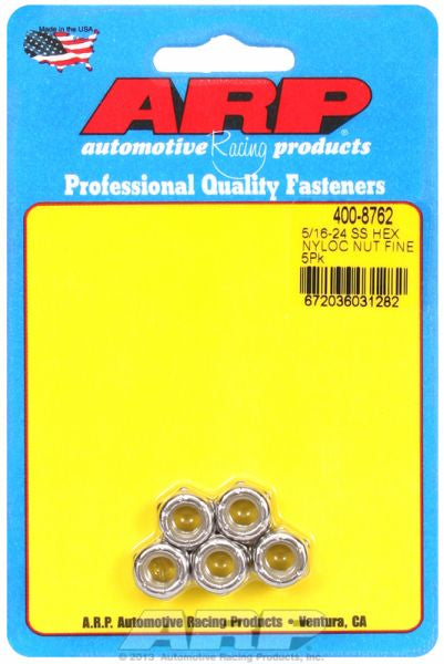 ARP fasteners S/S Hex Nyloc Nuts AR400-8762