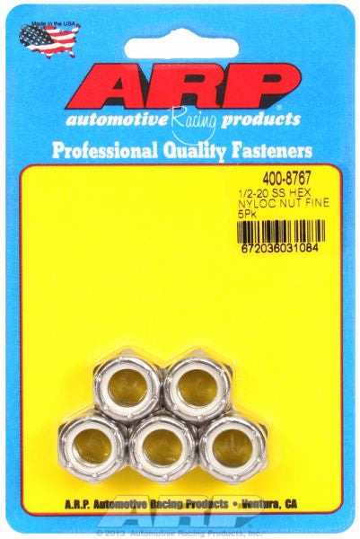 ARP fasteners S/S Hex Nyloc Nuts AR400-8767