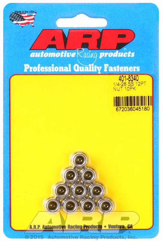 ARP fasteners 12-Point Nut, Polished S/S AR401-8340