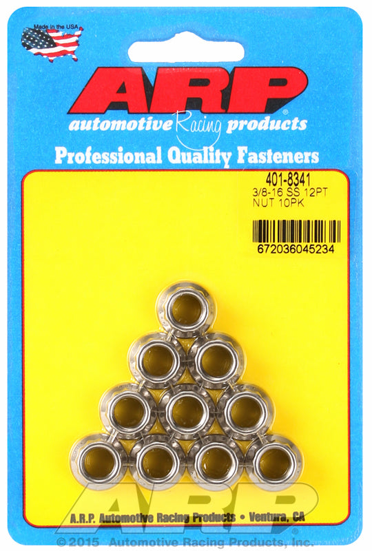 ARP fasteners 12-Point Nut, Polished S/S AR401-8341