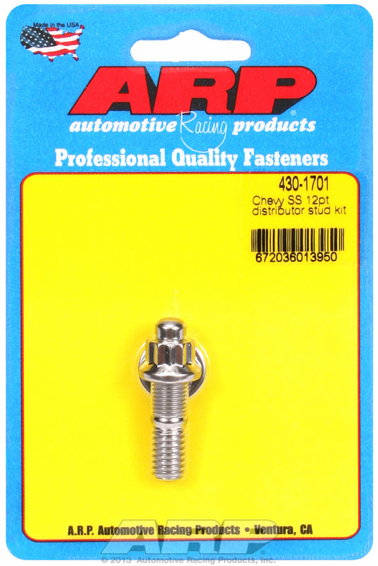 ARP fasteners Distributor Stud Kit, 12-Point Nut S/S AR430-1701