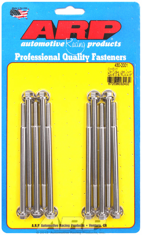 ARP fasteners Intake Manifold Bolt Kit, Hex Head S/S AR430-2001