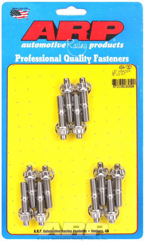 ARP fasteners Exhaust Header Stud Kit, 12-Point Nut S/S AR434-1301