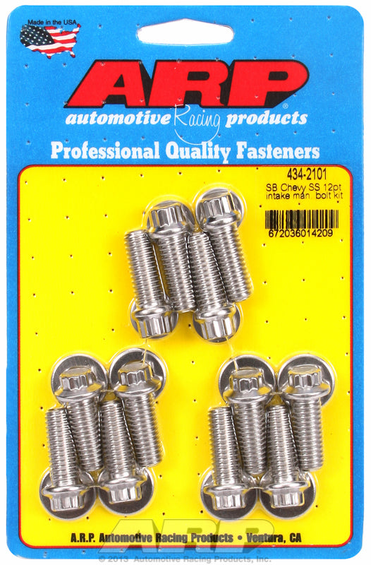 ARP fasteners Intake Manifold Bolt Kit, 12-Point Head S/S AR434-2101