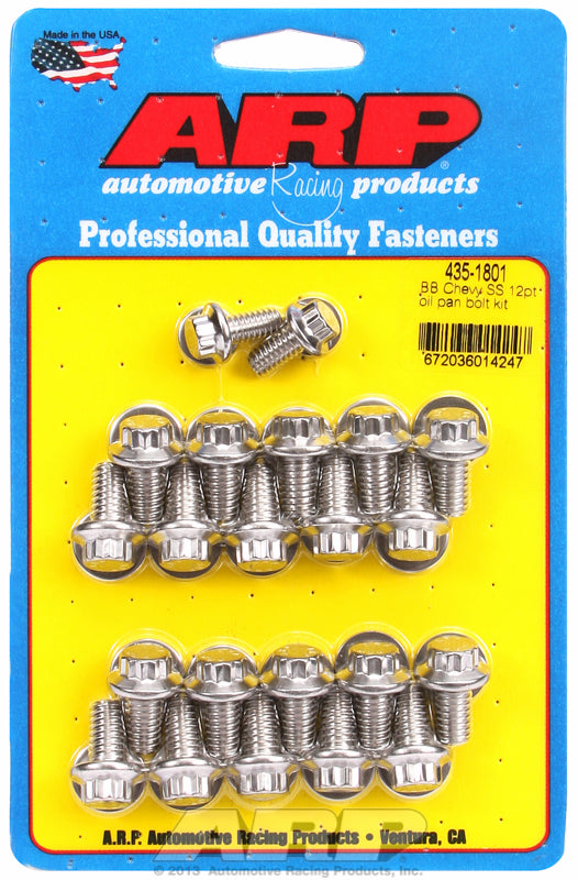 ARP fasteners Oil Pan Bolt Kit, 12-Point S/S AR435-1801