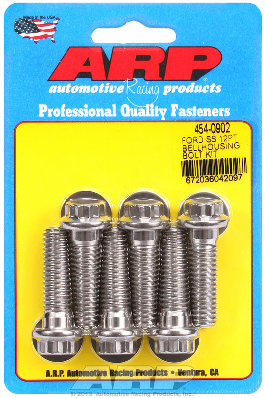 ARP fasteners Bellhousing Bolt Kit, 12-Point S/S AR454-0902