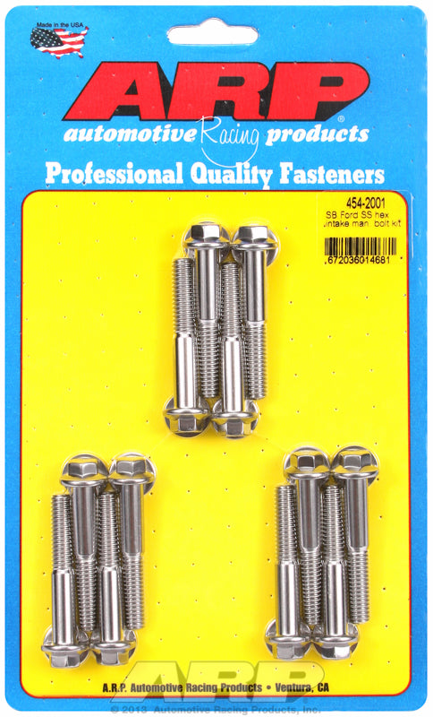 ARP fasteners Intake Manifold Bolt Kit, Hex Head S/S AR454-2001