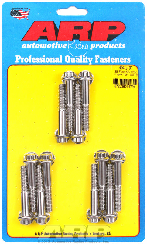 ARP fasteners Intake Manifold Bolt Kit, 12-Point Head S/S AR454-2101