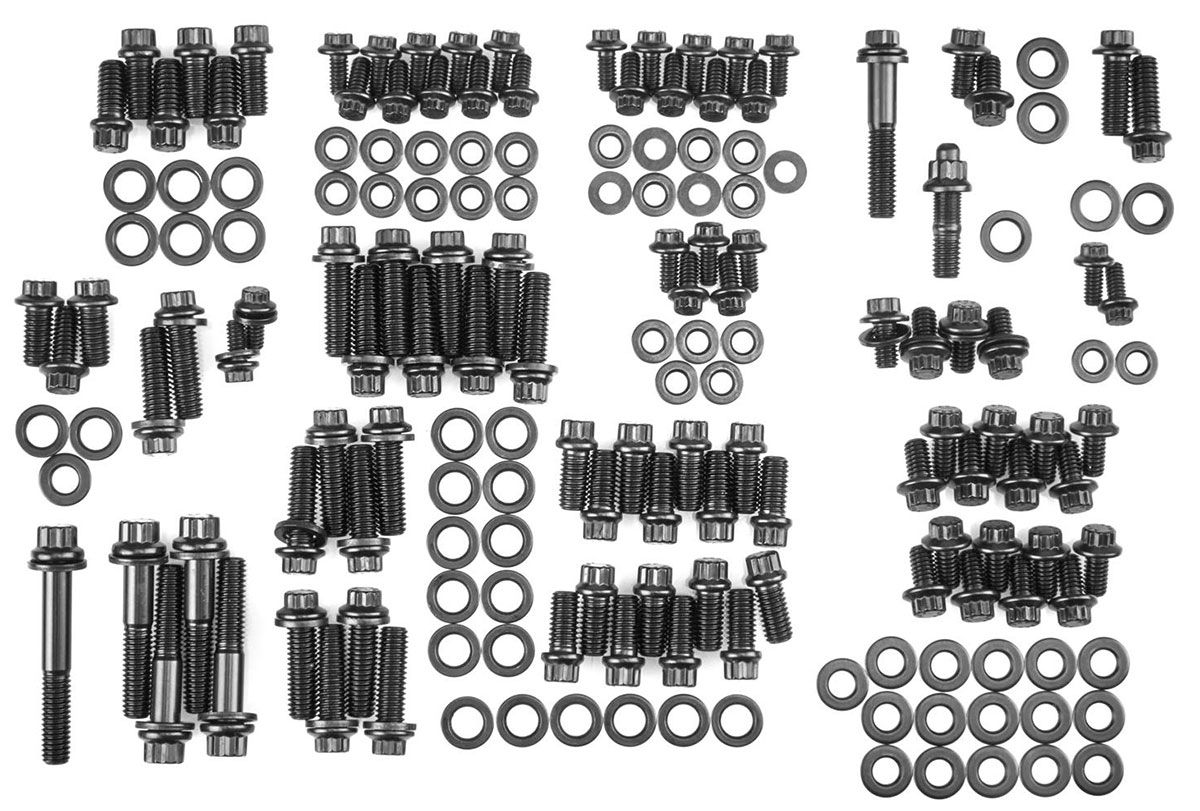 ARP fasteners Engine Accessory Bolt Kit, 12-Point Head Black Oxide AR535-9701