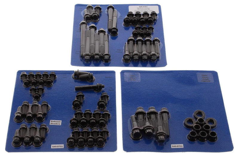 ARP fasteners Engine Accessory Bolt Kit, 12-Point Head Black Oxide AR545-9701