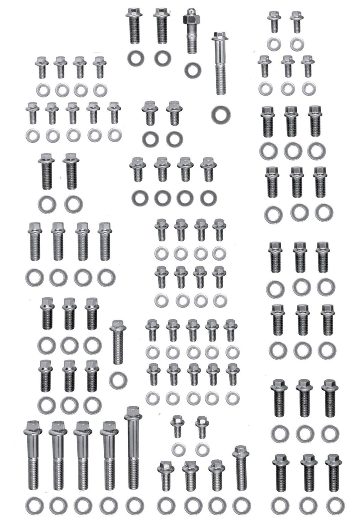 ARP fasteners Engine Accessory Bolt Kit, Hex Head S/S AR554-9604