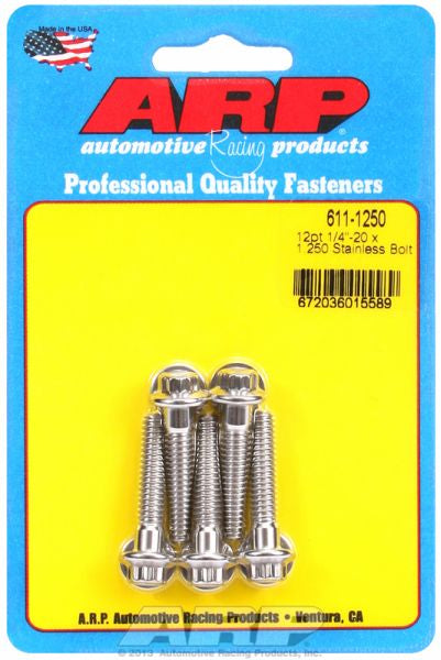 ARP fasteners 5-Pack Bolt Kit, 12-Point Head S/S AR611-1250