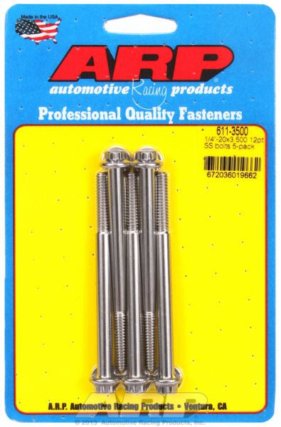 ARP fasteners 5-Pack Bolt Kit, 12-Point Head S/S AR611-3500