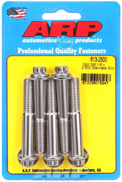 ARP fasteners 5-Pack Bolt Kit, 12-Point Head S/S AR613-2500