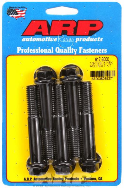 ARP fasteners 5-Pack Bolt Kit, Hex Head Black Oxide AR617-3000