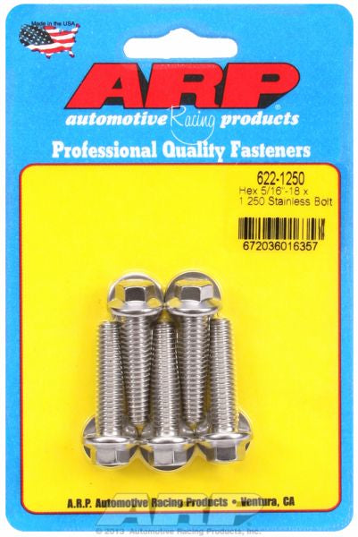 ARP fasteners 5-Pack Bolt Kit, Hex Head S/S AR622-1250