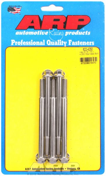ARP fasteners 5-Pack Bolt Kit, Hex Head S/S AR622-4250