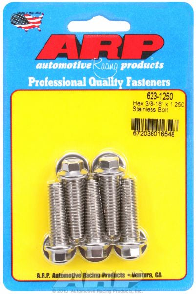 ARP fasteners 5-Pack Bolt Kit, Hex Head S/S AR623-1250